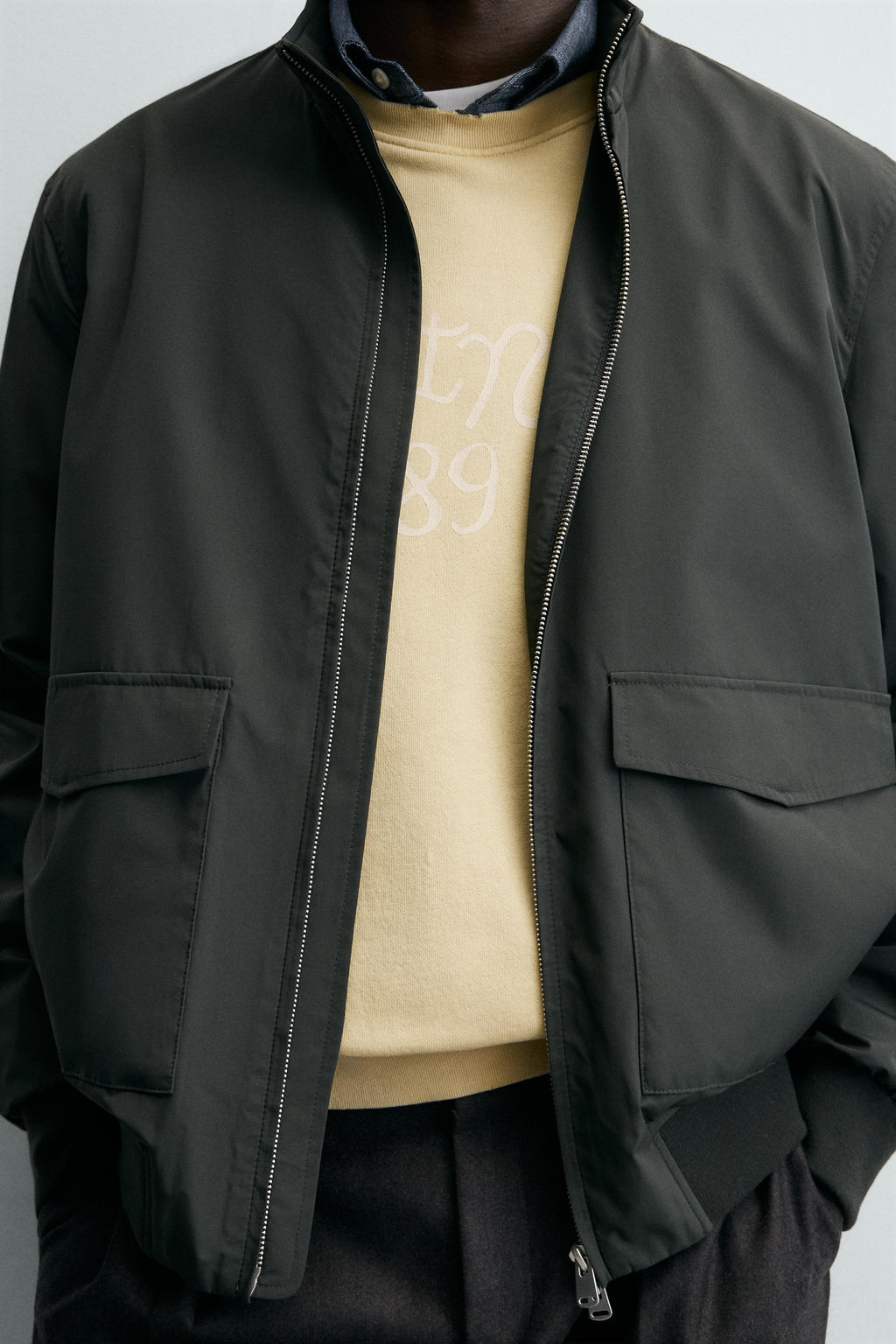 CAZADORA LIGERA WATER REPELLENT / Khaki oscuro - Zara фото 7