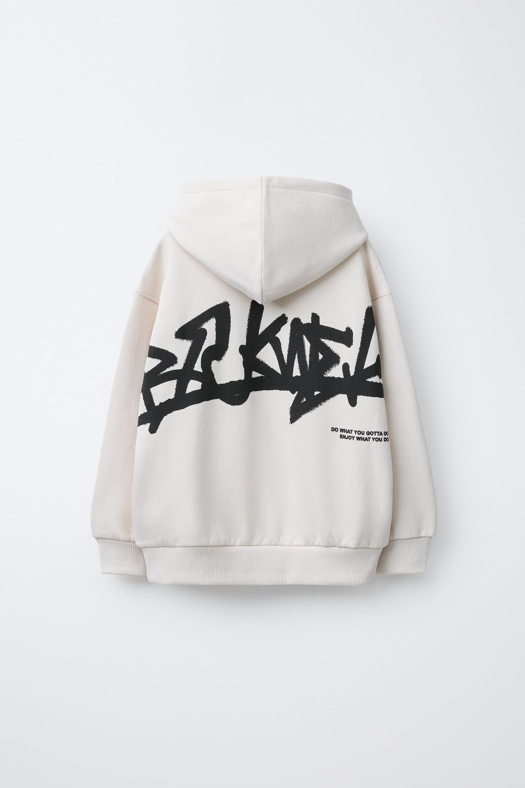 EMBROIDERED SLOGAN HOODIE - Zara фото 9