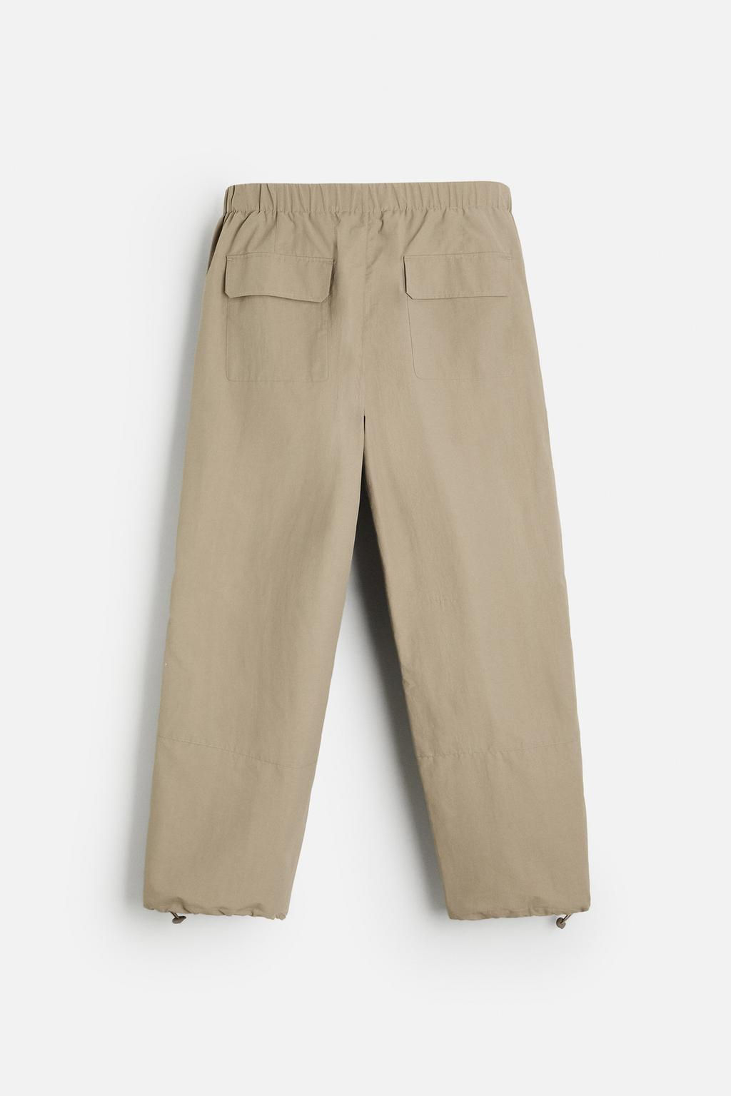 TECHNICAL PARACHUTE TROUSERS - Zara фото 7