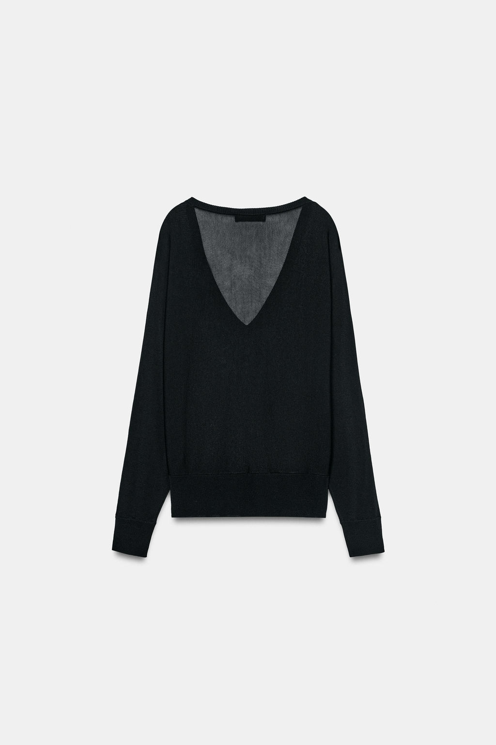 JERSEY PUNTO ESCOTE PICO / Negro - Zara фото 7
