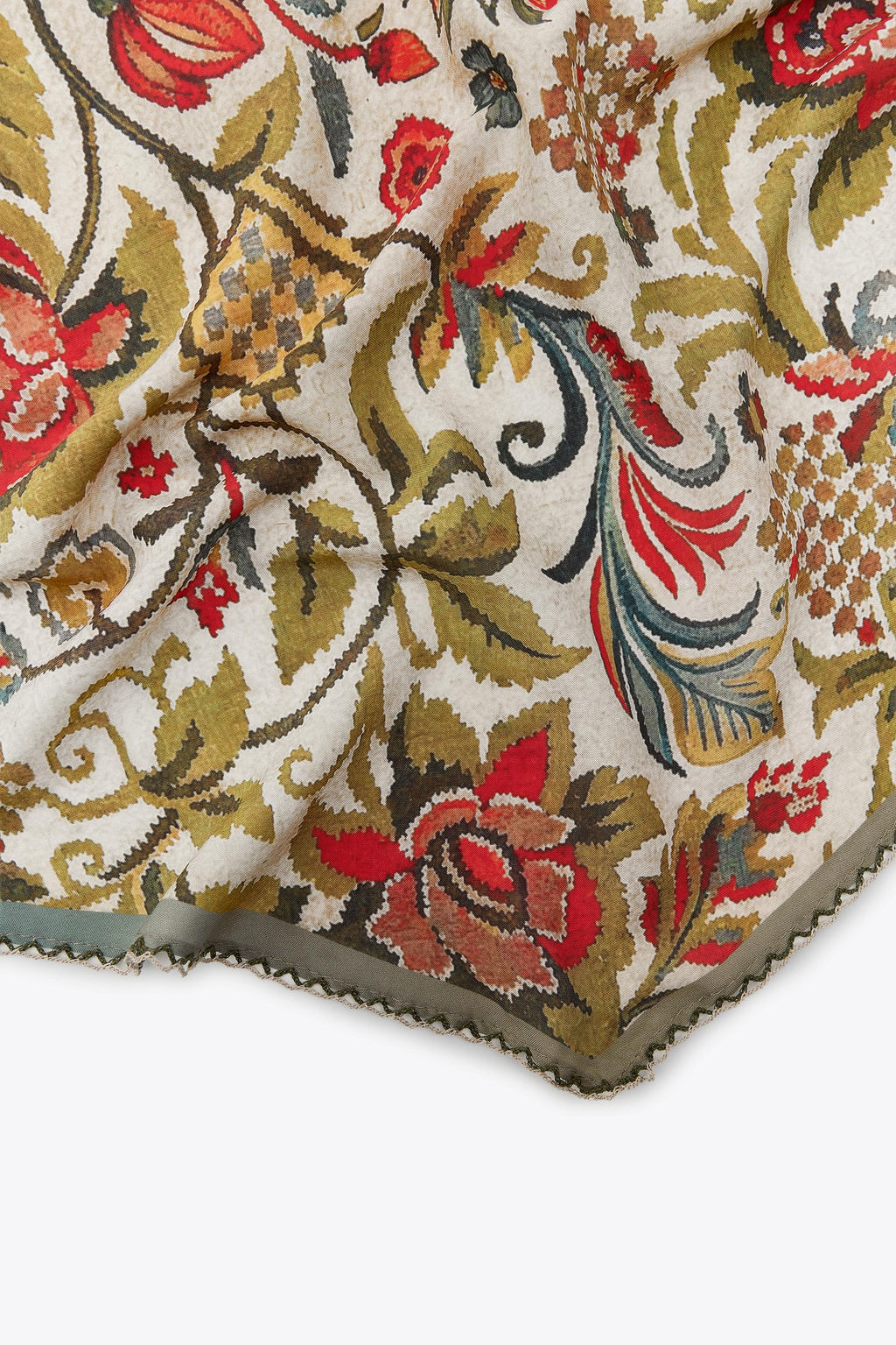 FLORAL PRINT LACE BANDANNA - Zara фото 3