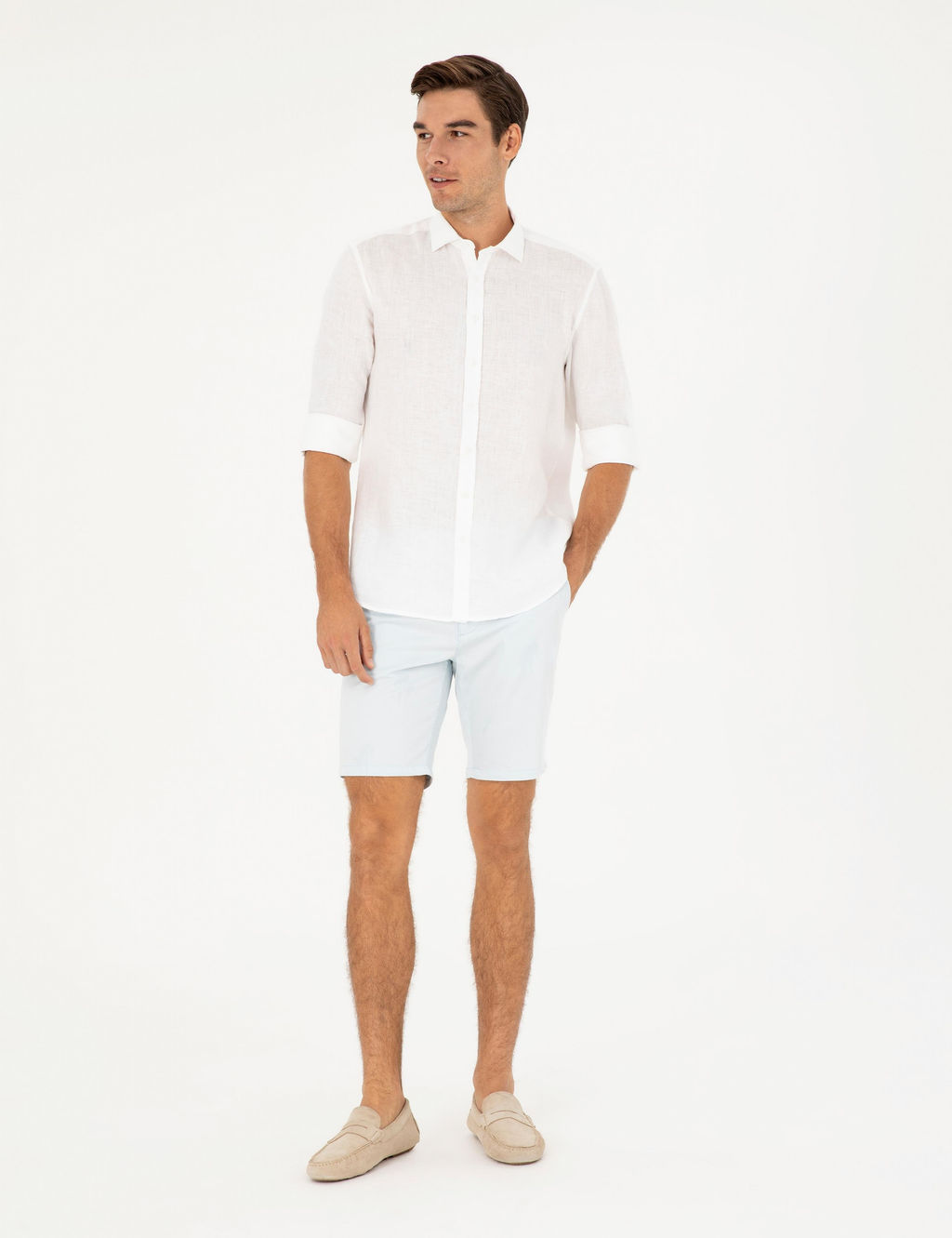 Mavi Slim Fit Dokuma _ort