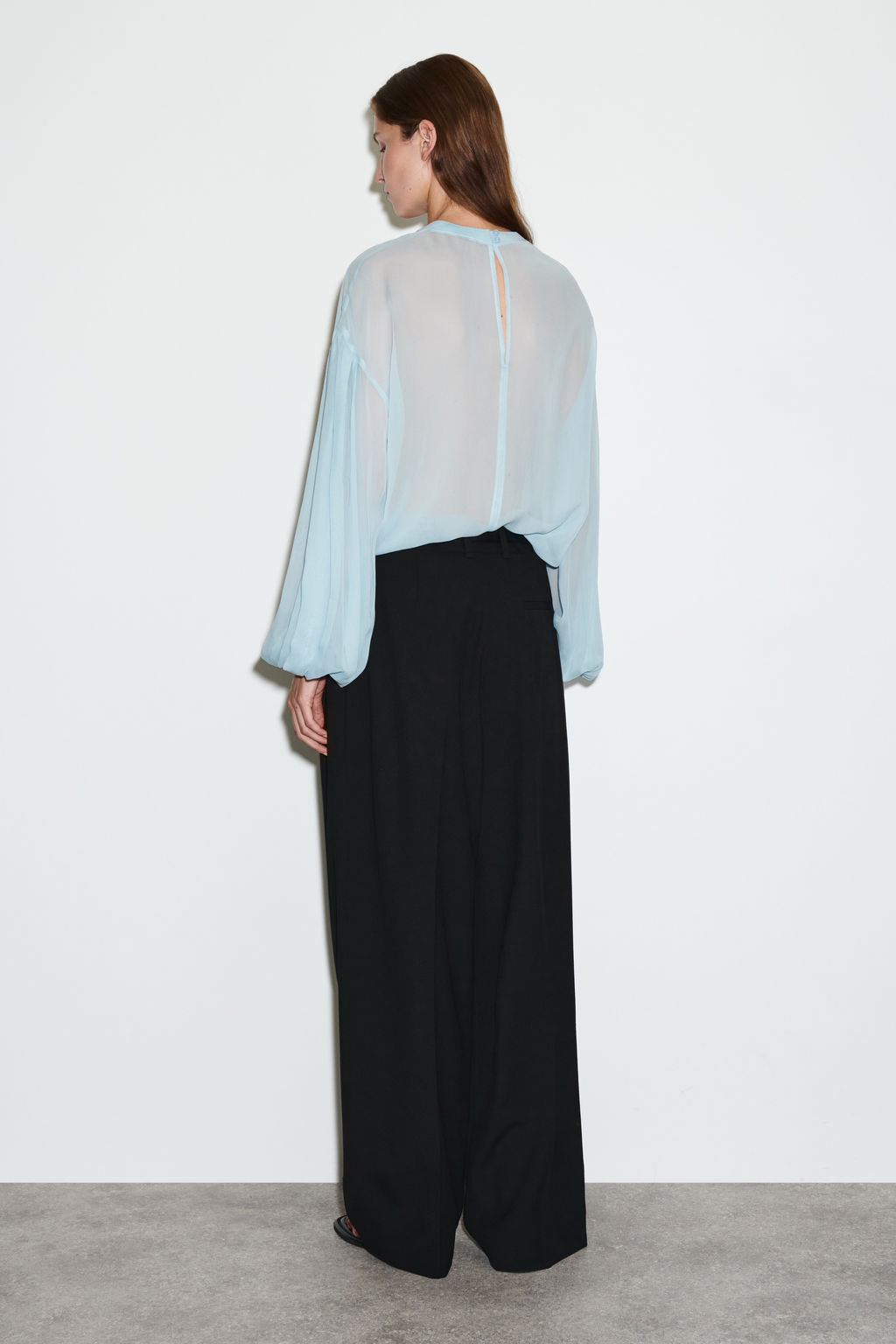 BLUSA TRANSPARENTE CON MANGAS GLOBO - H&m фото 7