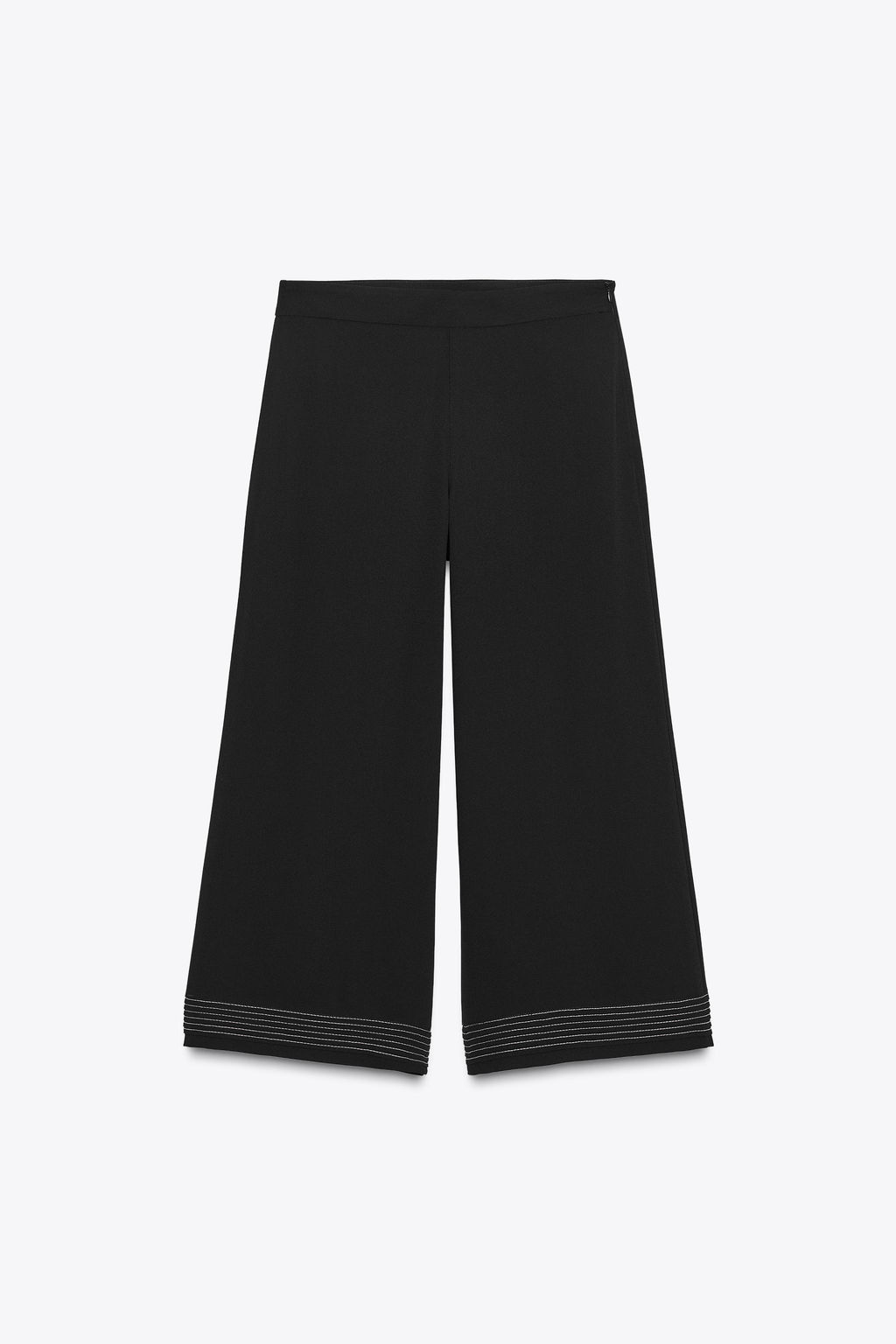 PLEATED HEM CULOTTE TROUSERS - Zara фото 16