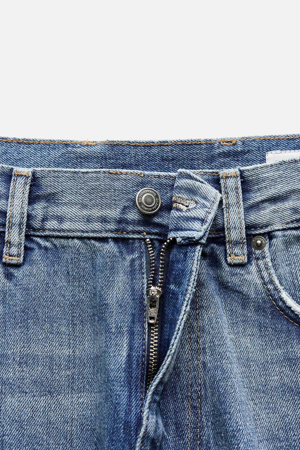 ZW COLLECTION PATCHWORK JEANS - Zara фото 10