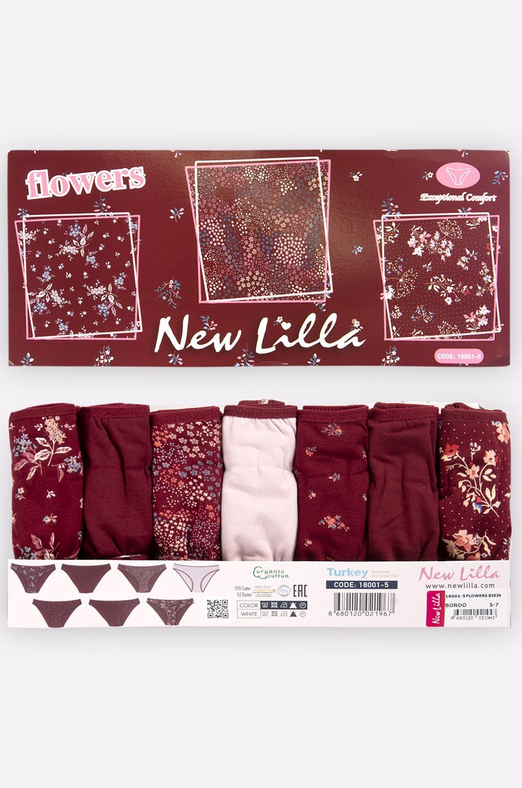 Женские трусы-слипы 7 шт. New Lilla  фото 5