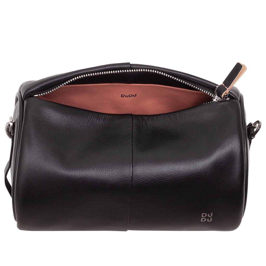 Итальянская кожаная сумка DuDu Bags серии Abigail | черно-розовый - Dudubags фото 6