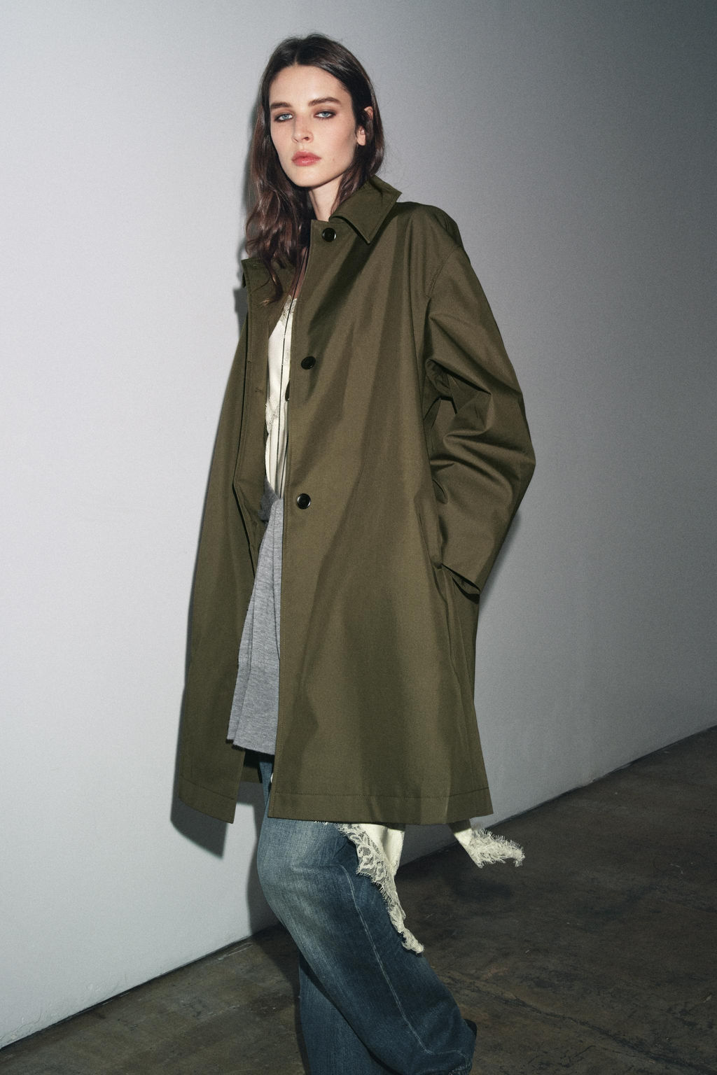 WATER-REPELLENT TRENCH COAT ZW COLLECTION - Zara фото 6