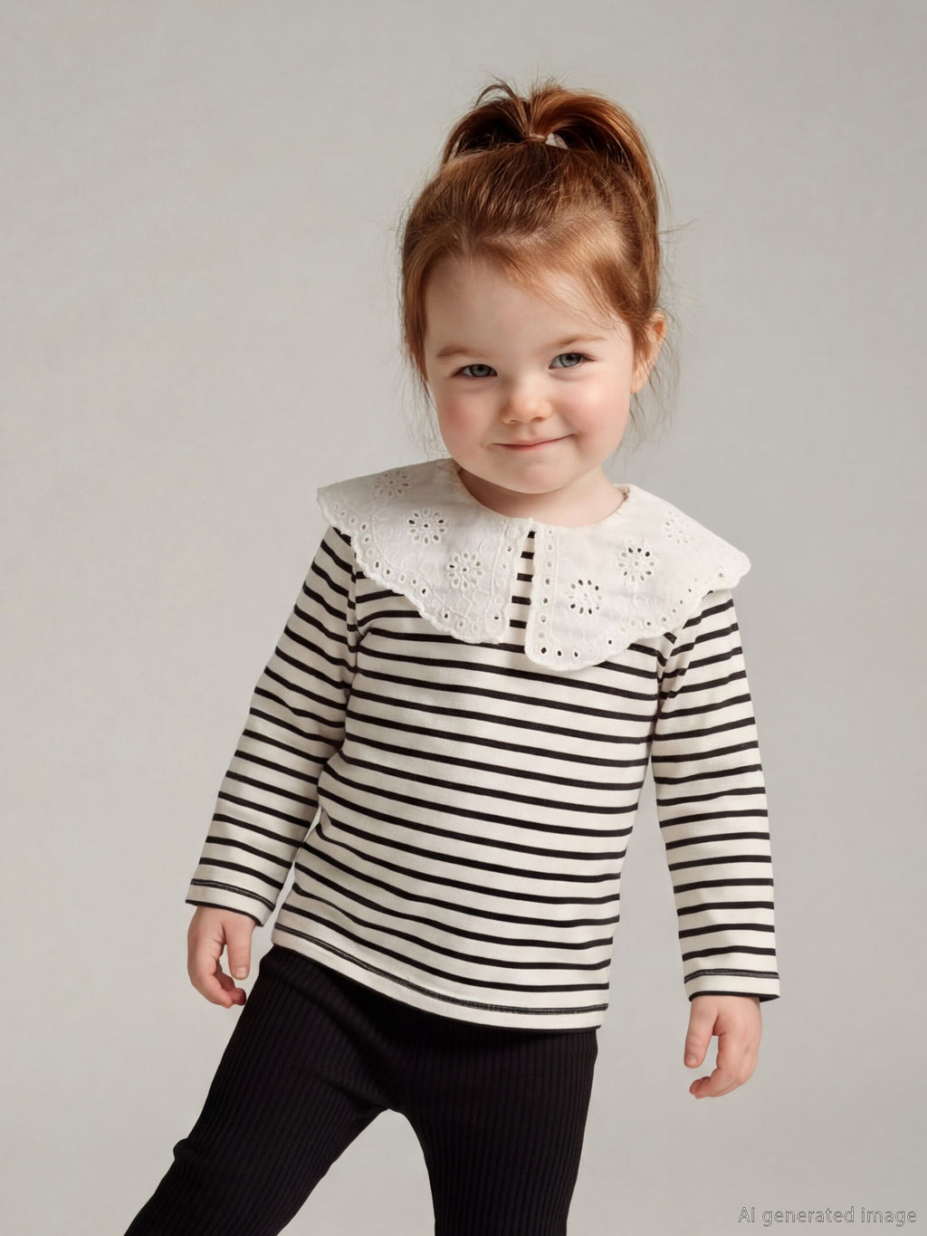 Bebe Yaka K?z Bebek Bluz ve Tayt