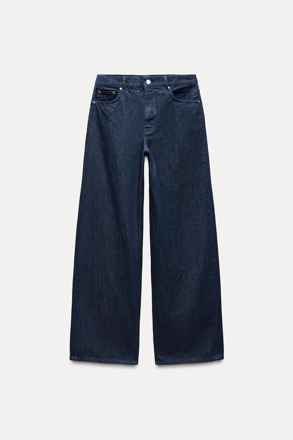 ZW COLLECTION RELAXED FIT MID-RISE JEANS - Zara фото 6