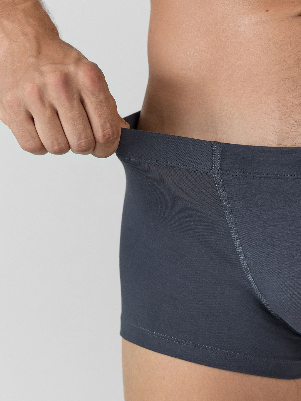 Цена за 2 штуки! Трусы боксеры мужские серые - Mark formelle фото 4