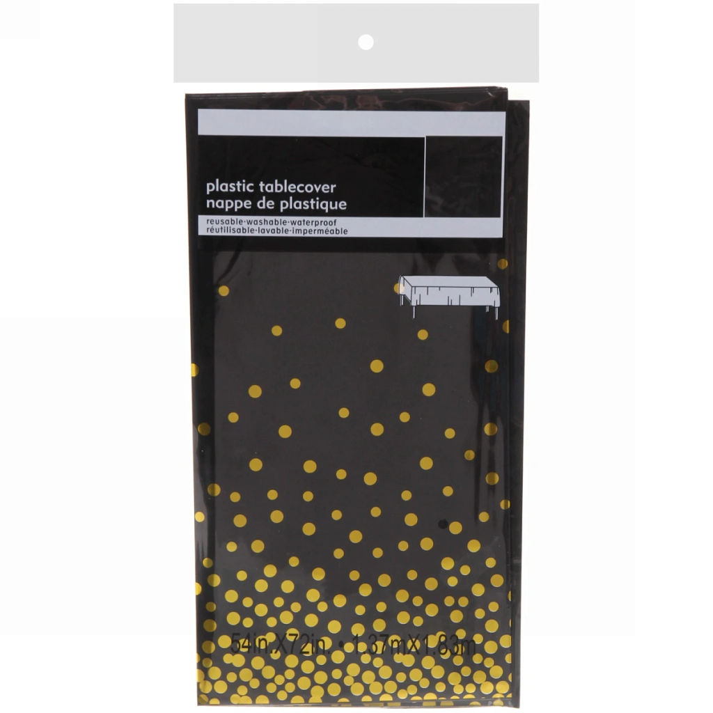 Цена за 3 шт. Скатерть "Руби" 137*183см цвет черный, пвх