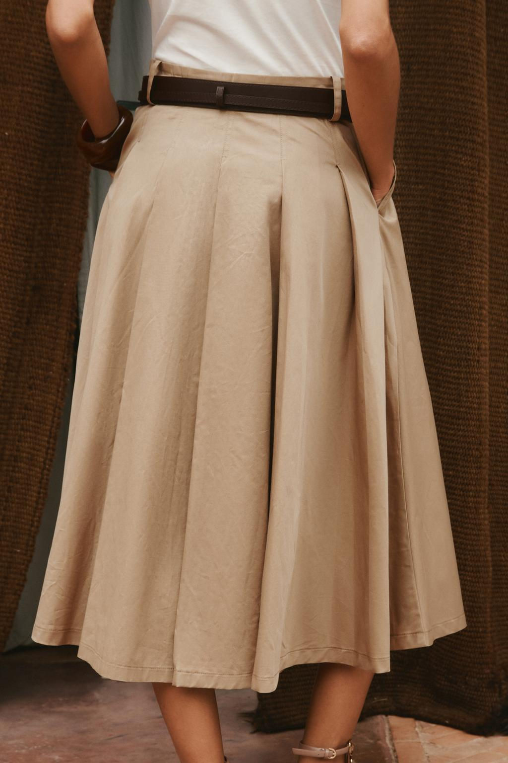 CONTRAST BELTED DRESS - Zara фото 4