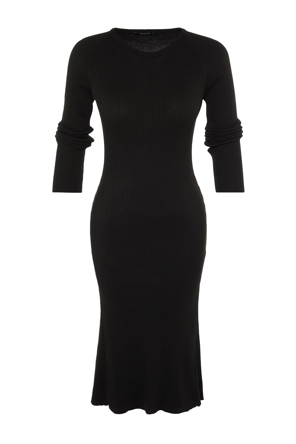 TRENDYOLMILLA Lacivert Midi Triko Basic Elbise TWOAW23EL00023  фото 8