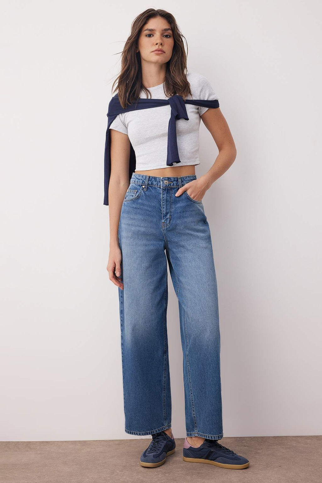 Mavi Normal Bel Bol Kesim Baggy Jeans TWOAW26JE00052