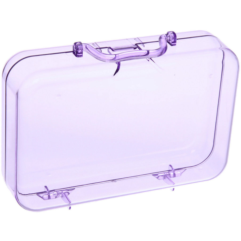 Цена за 3 шт. Шкатулка пластиковая "KiKi HAUS", чемоданчик, цвет сиреневый, 17.8*11.8*5см (в пакете)
