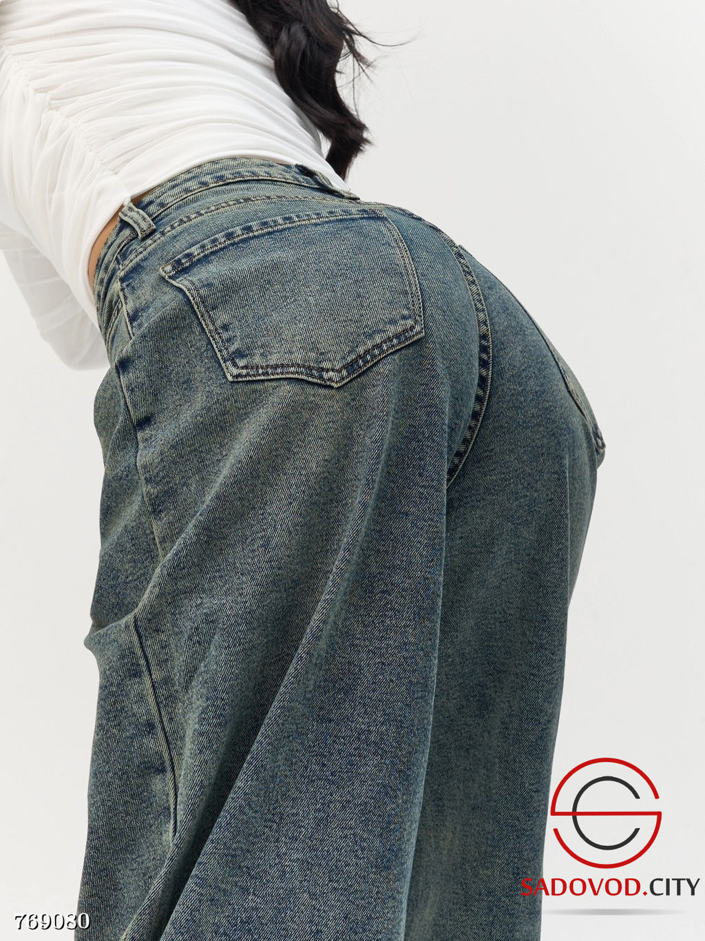 Джинсы багги стрейч женские - Bruno фото 3