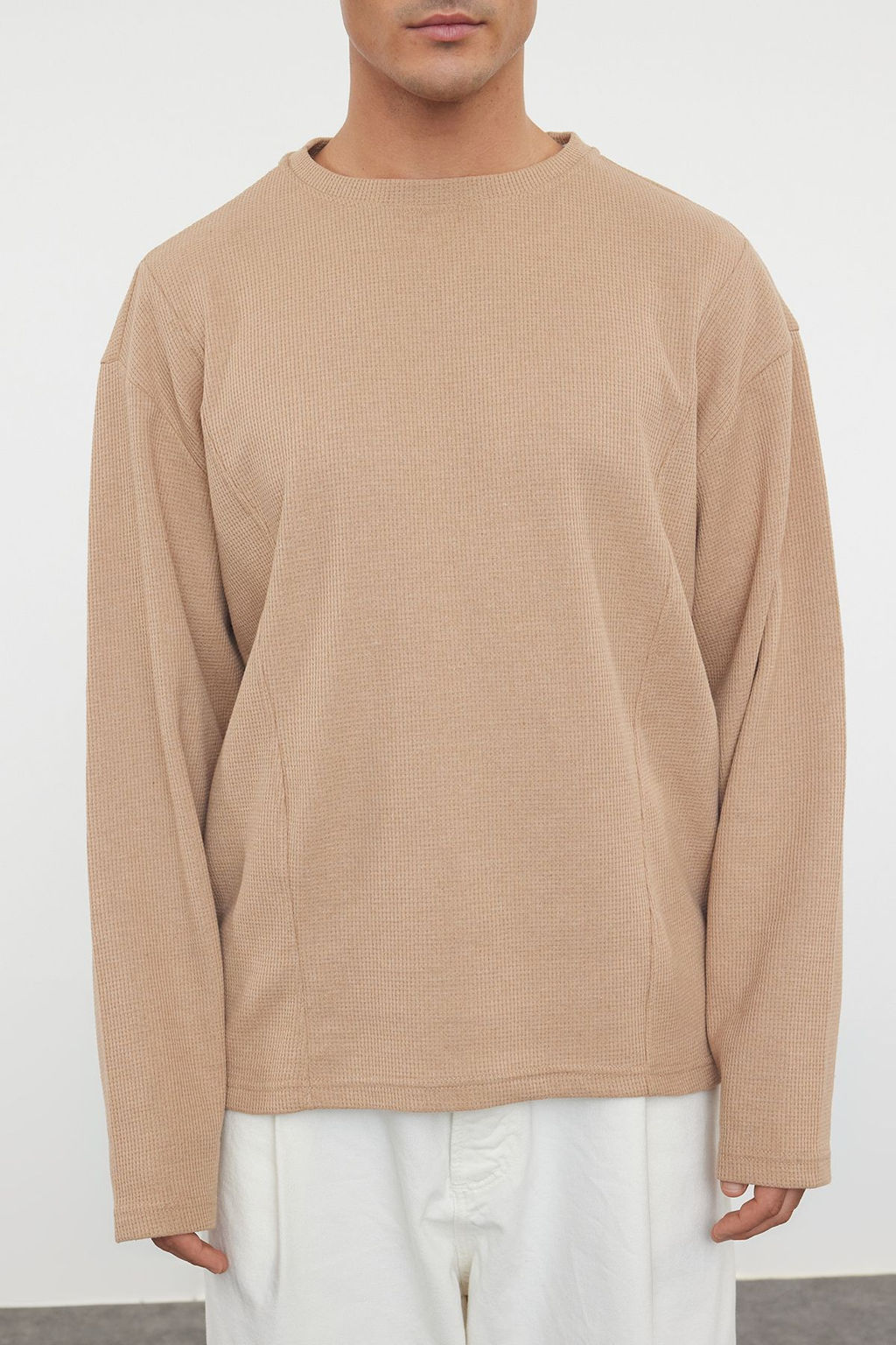 TRENDYOL MAN Mint Regular Fit Dikis Detayl? Dokulu Bisiklet Yaka T-Shirt TMNAW23TS00022 - Trendyolmilla фото 4