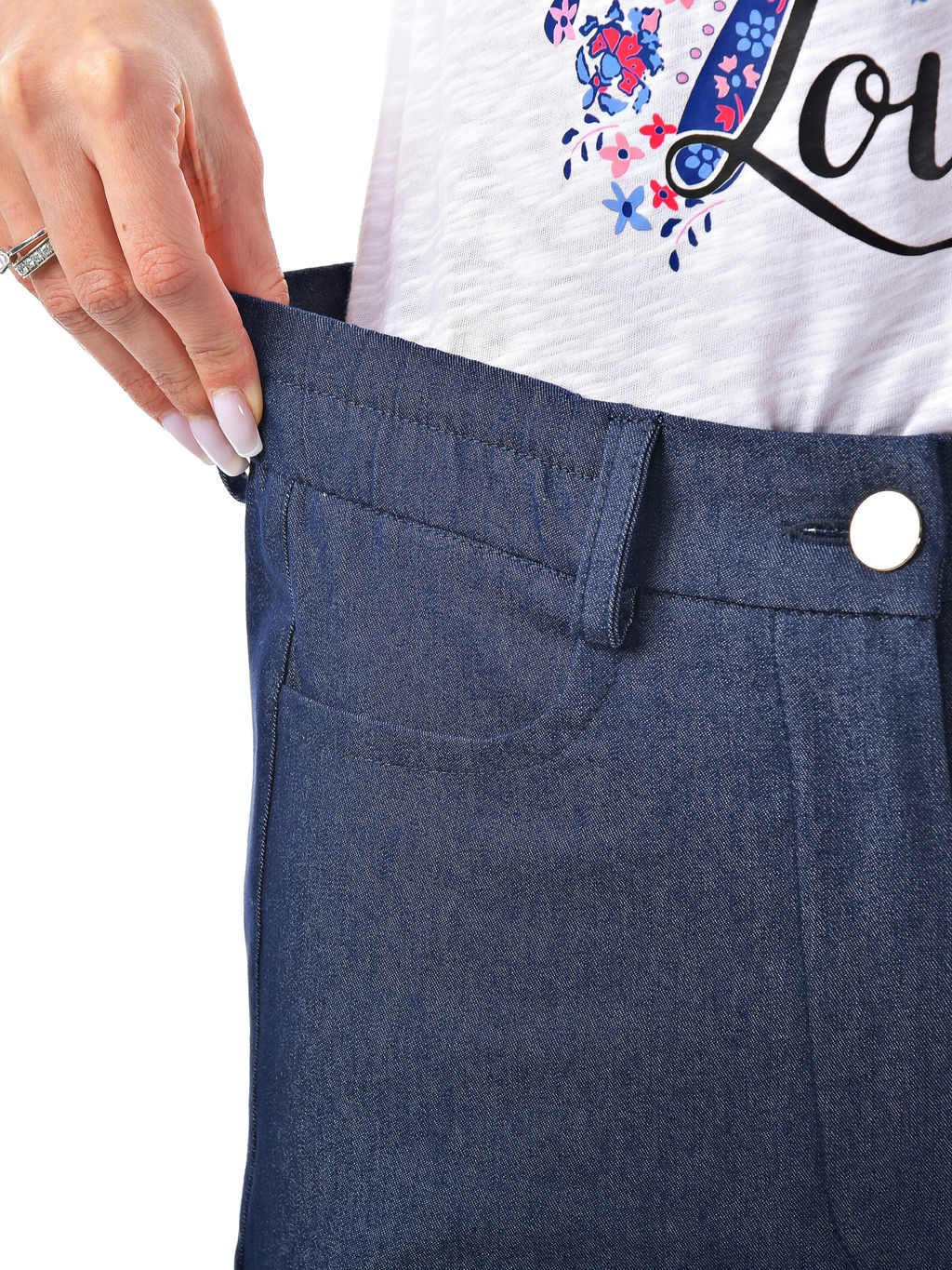 Хлопковые деним брюки - А+б коллекция фото 14