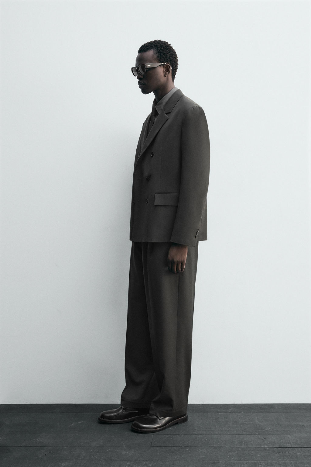 WOOL BLEND SUIT TROUSERS - Zara фото 4