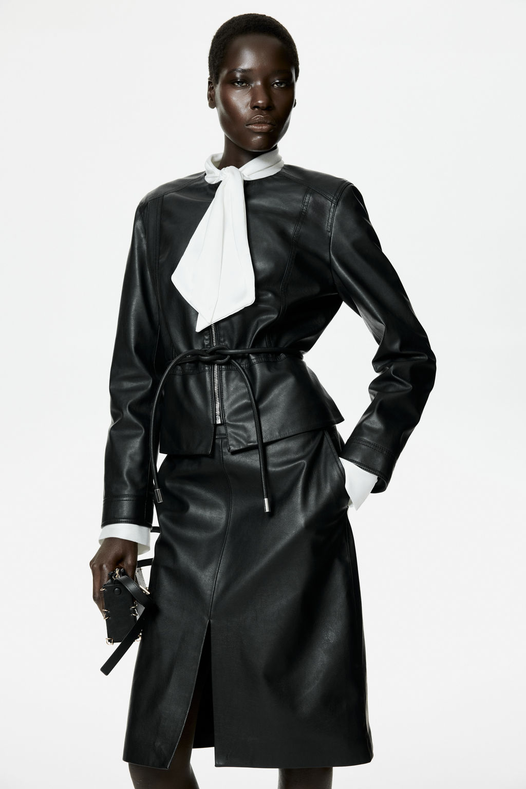 Chaqueta revestida con peplum - H&m фото 6