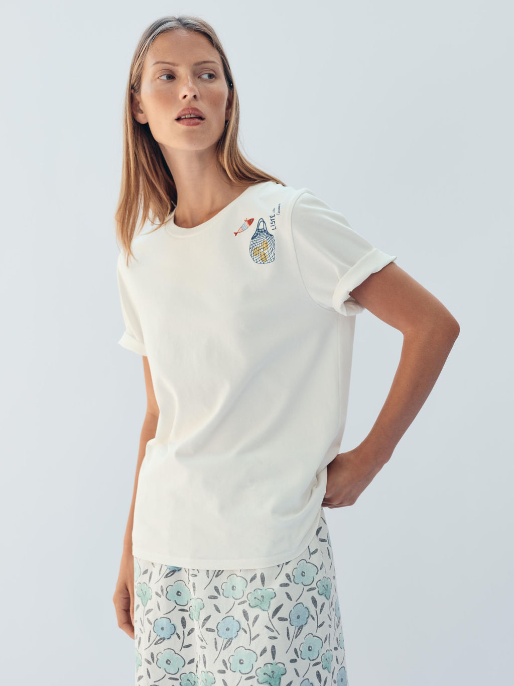 CAMISETA BORDADO DELANTERO LIMITED EDITION / Crudo - Zara фото 5