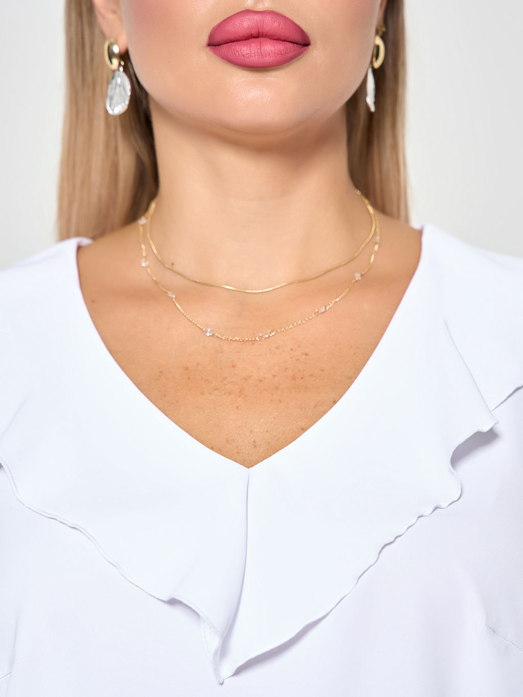 Блузка 0059-26 белый