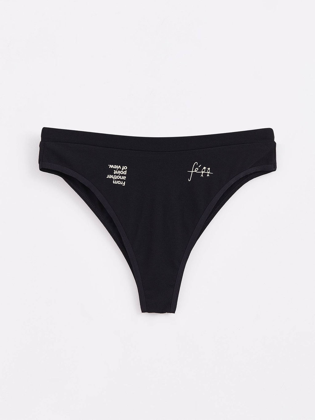 CONTE Трусы бразилиана с тату-рисунками TATTOO STYLE LBR 1483 black-flower