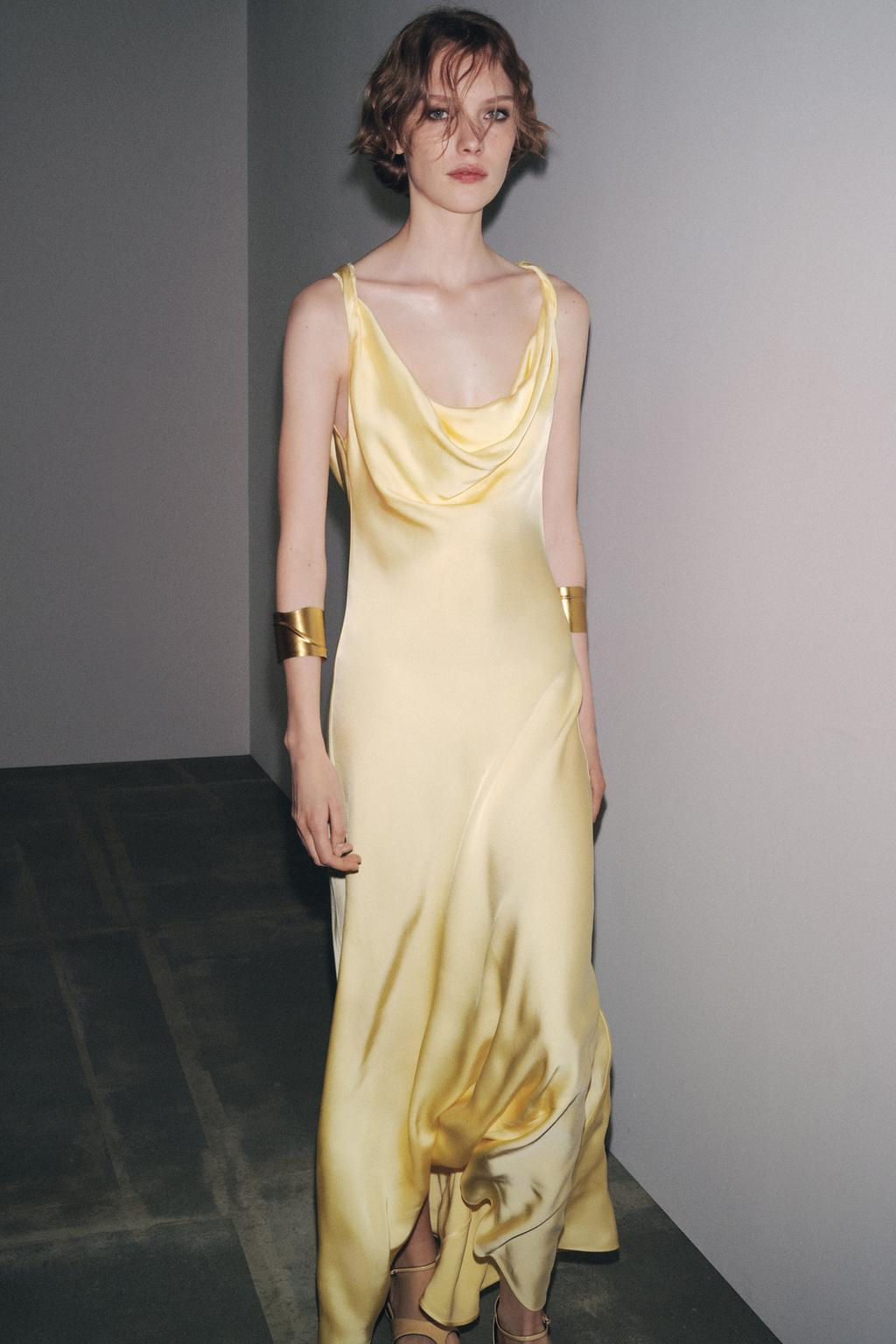 ZW COLLECTION LONG SATIN DRESS
