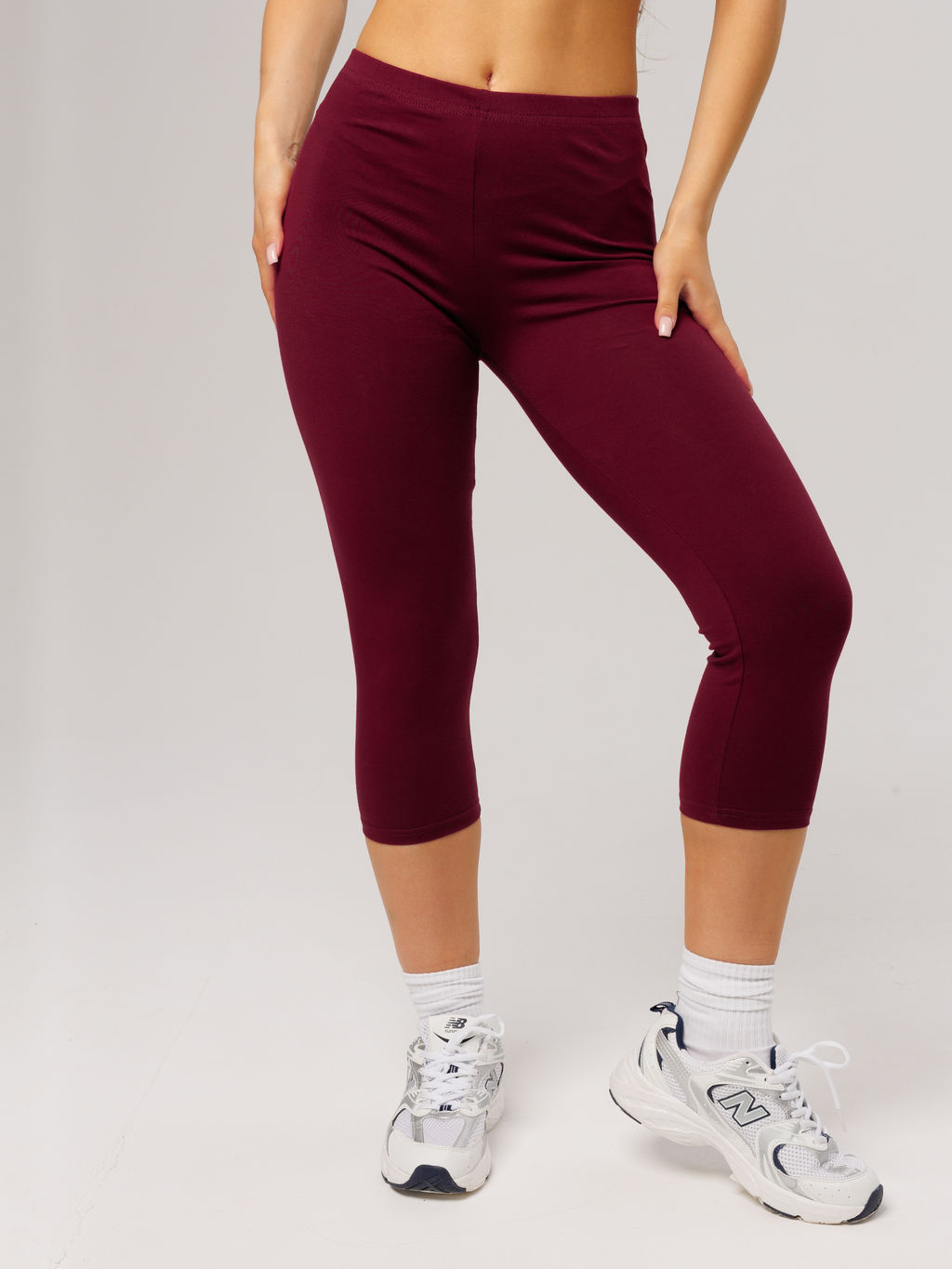 Трикотажные женские бриджи LINGEAMO темно-бордовые КБ-24 (28) фото 9