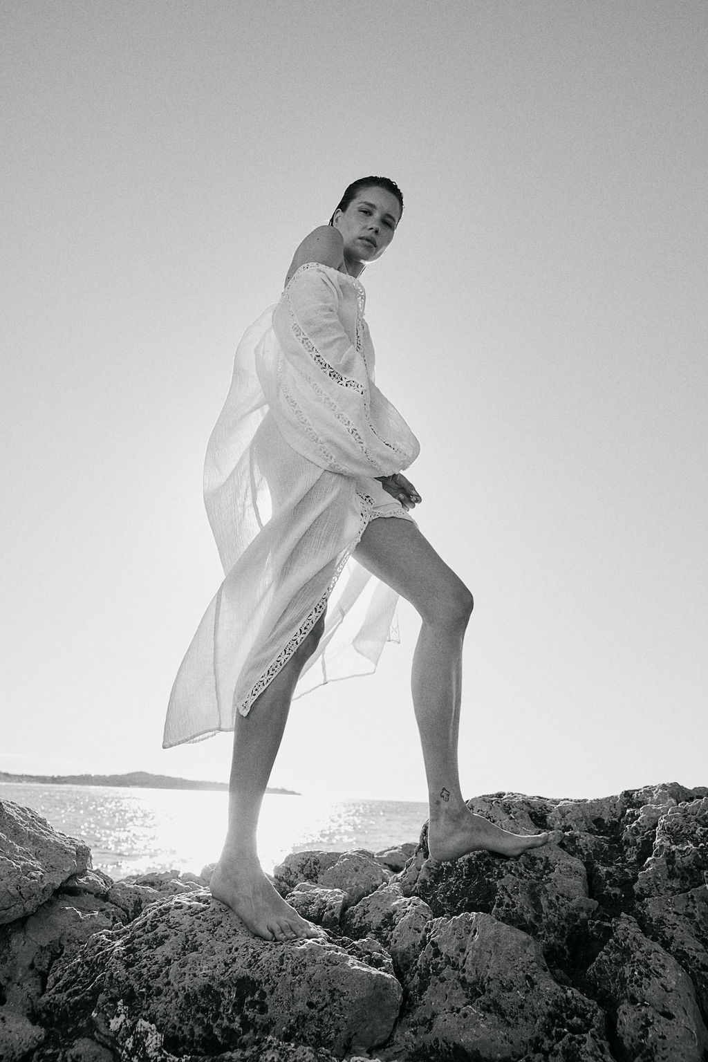 Vestido con inserciones de encaje - H&m фото 4