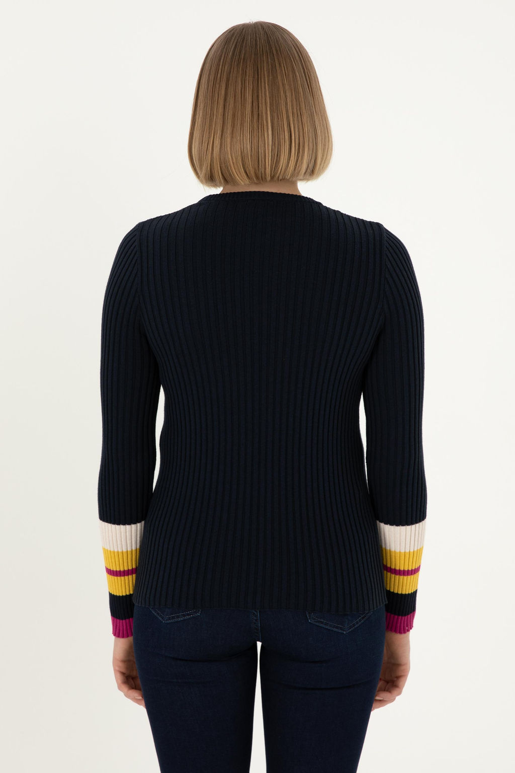 Женский темно-синий свитер Неожиданная скидка в корзине - U.s. polo assn фото 5