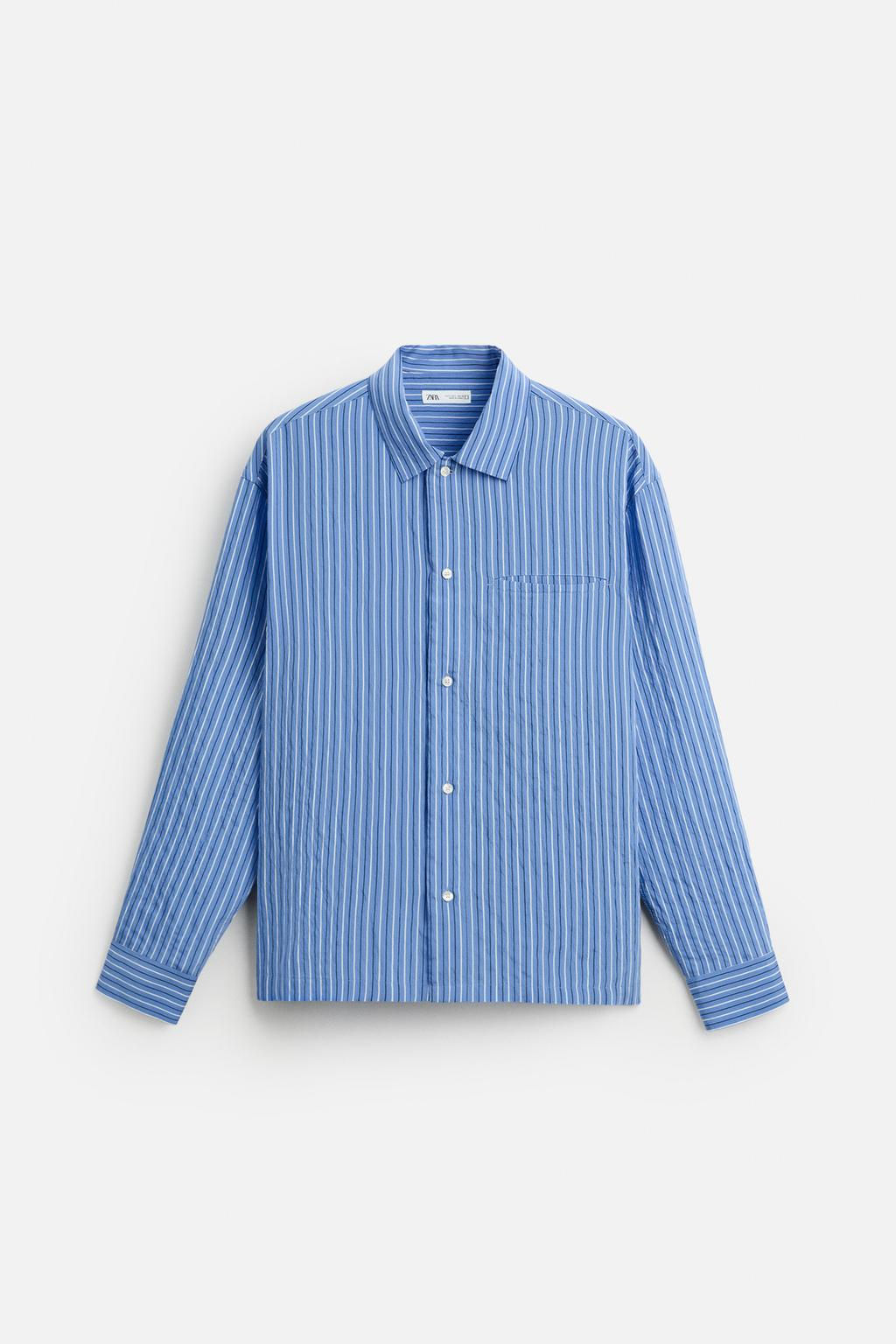 STRIPED FLOWING SHIRT - Zara фото 7