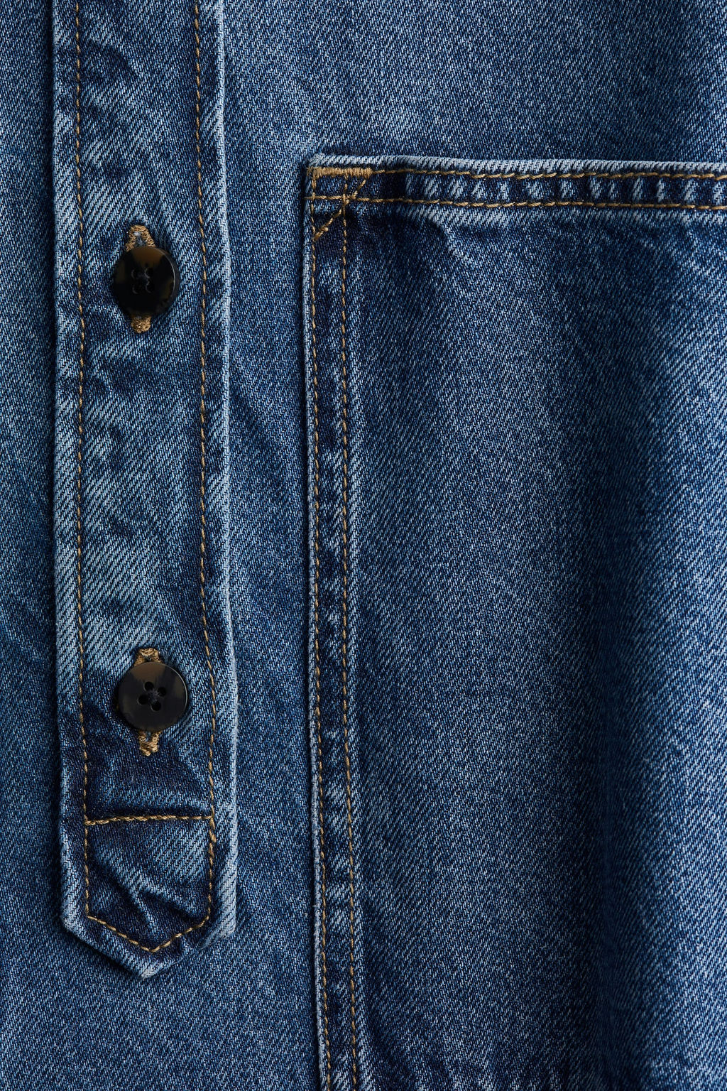 Camisa denim larga - H&m фото 6
