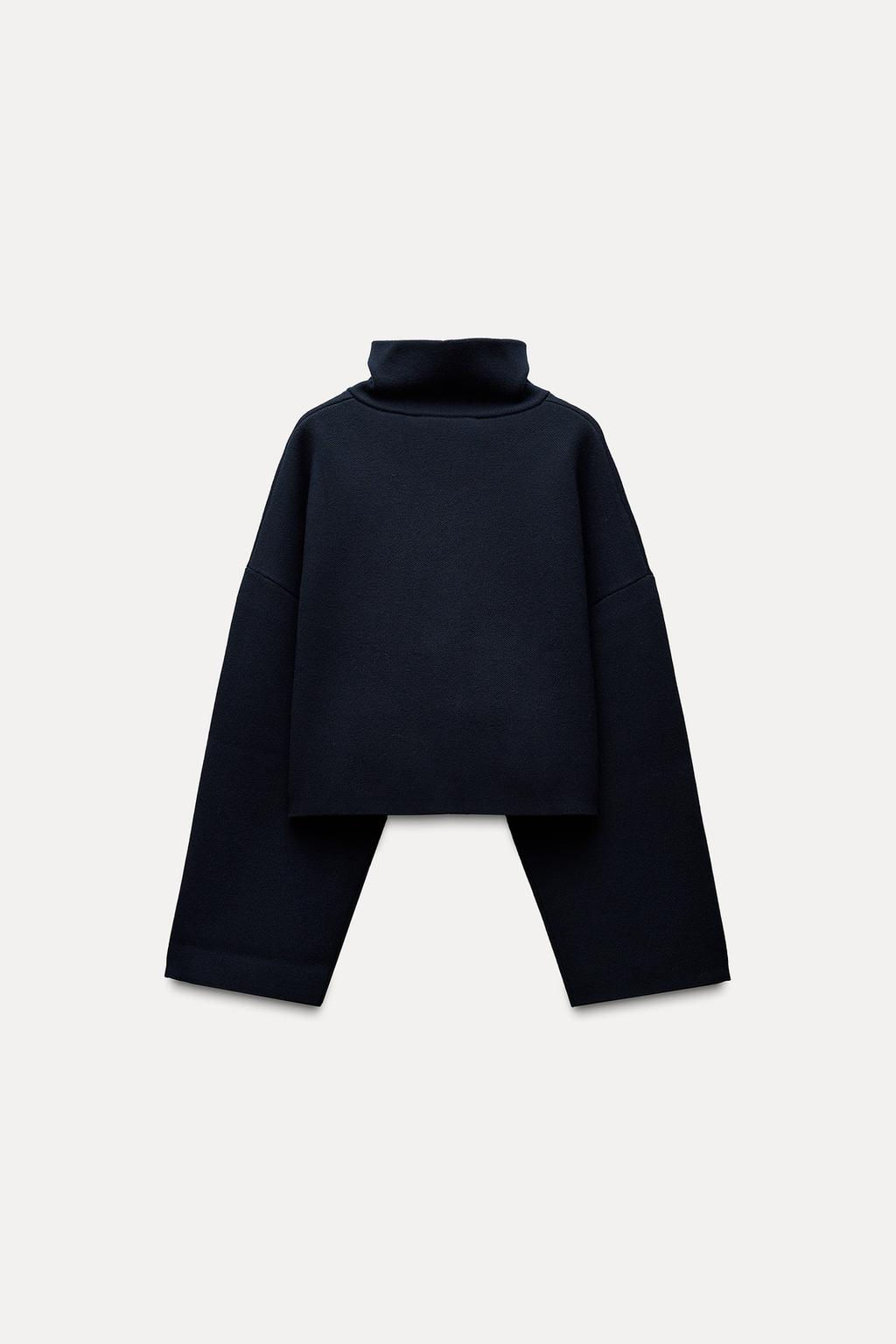 SHORT SWEATSHIRT WITH PIPING - Zara фото 6