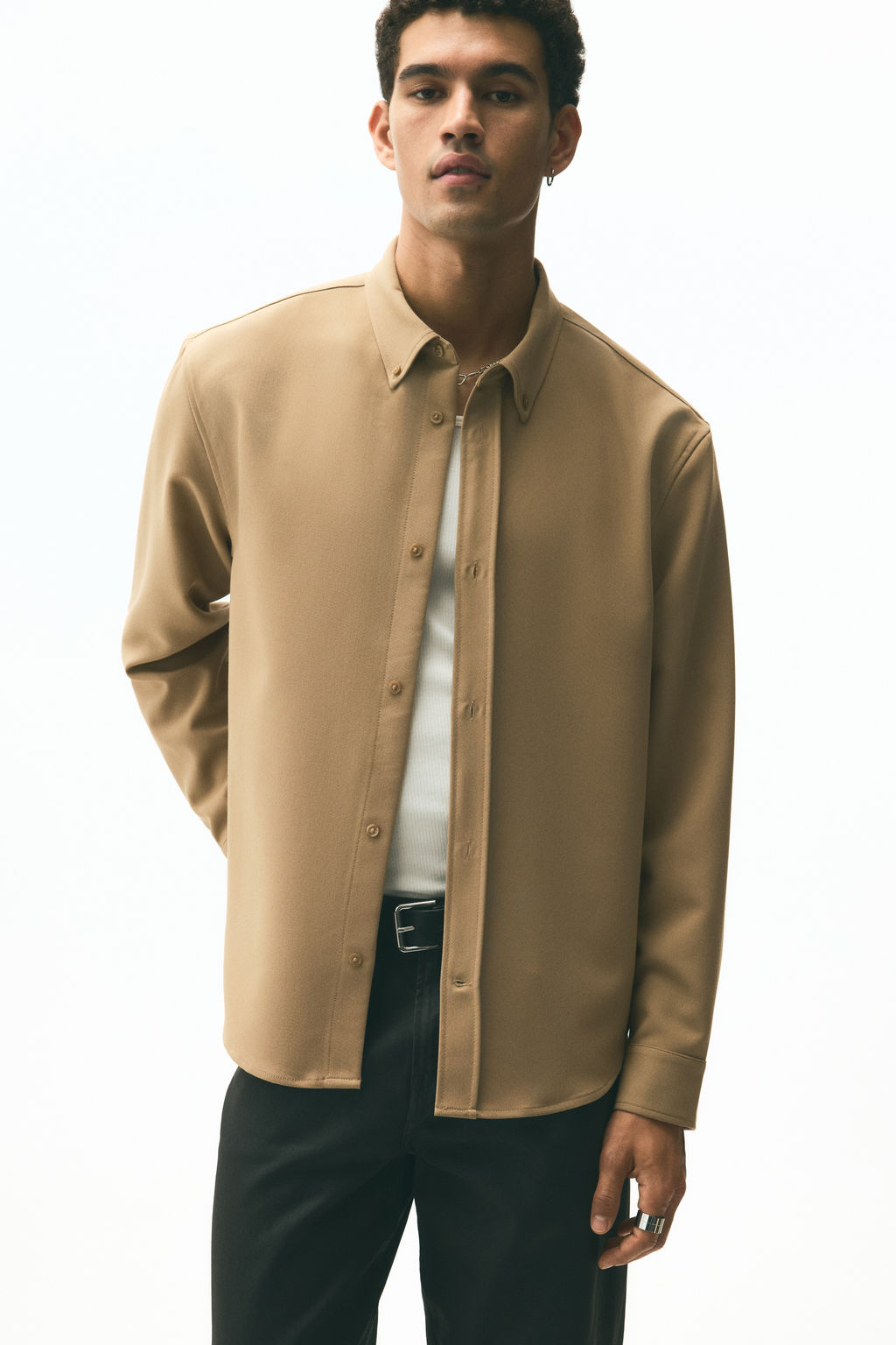 Camisa de sarga Relaxed Fit - H&m фото 2