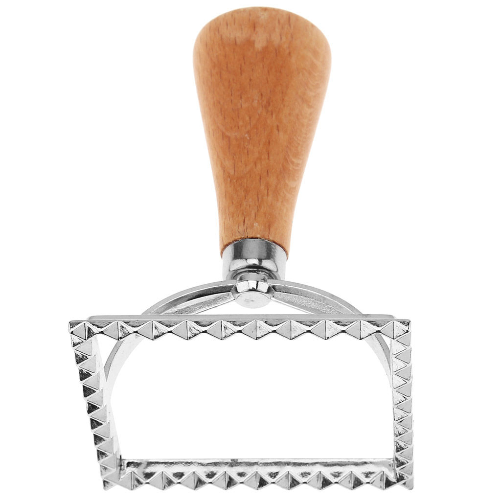 Штамп металлический для пельменей Квадрат 7х7см h10см, деревянная ручка, на картоне (Китай) - Домашняя мода фото 4