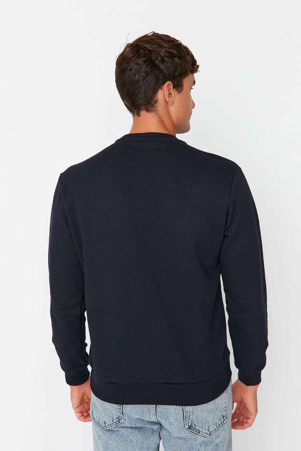 Lacivert Regular/Normal Kesim Ici Polar/S?cak Tutan Sweatshirt TMNAW21SW1208