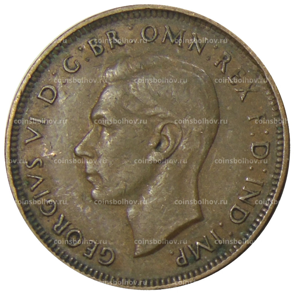 1/2 пенни 1938 года Австралия