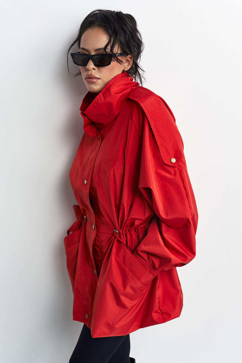 Куртка-реглан на кулиске Красный - Erist store фото 4