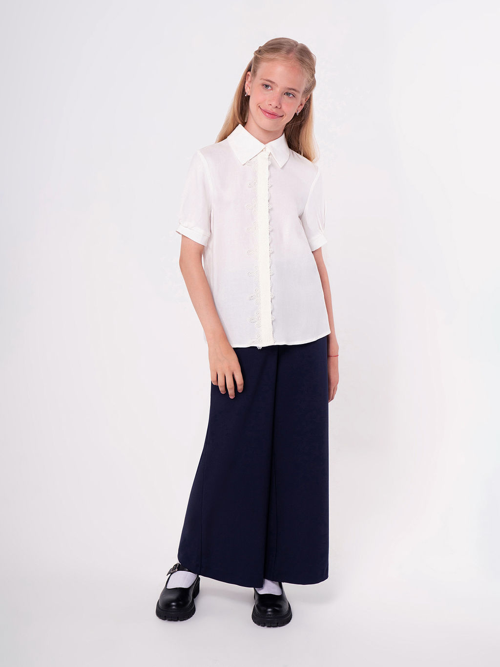 Блузка с короткими рукавами