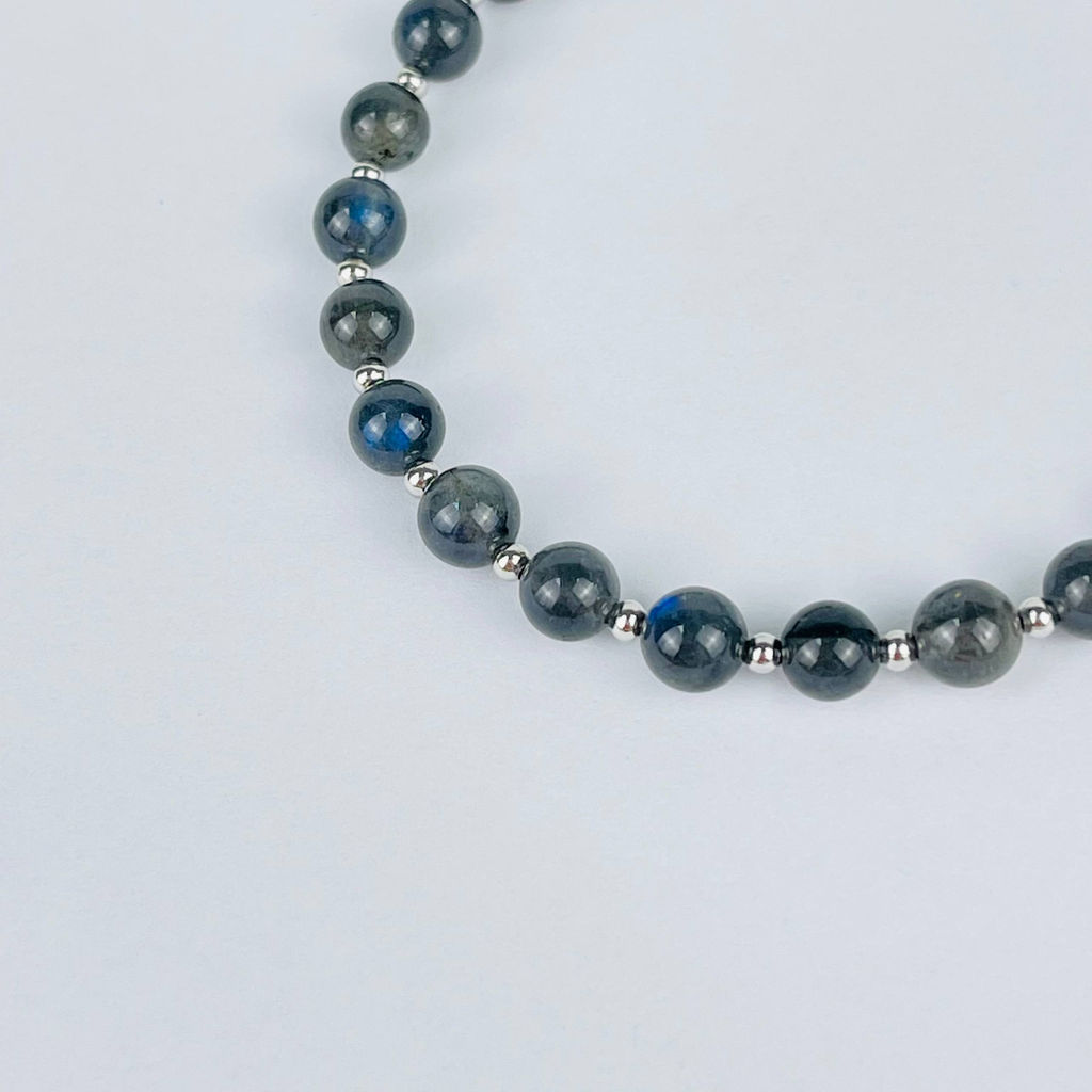 Браслет регулируемый из Лабрадора - Радуга самоцветов фото 3