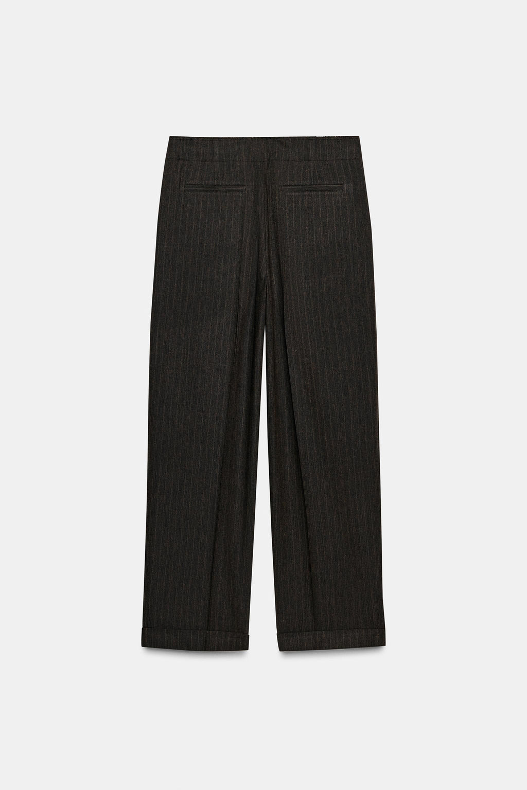 ZW COLLECTION HERRINGBONE DARTED TROUSERS - Zara фото 8