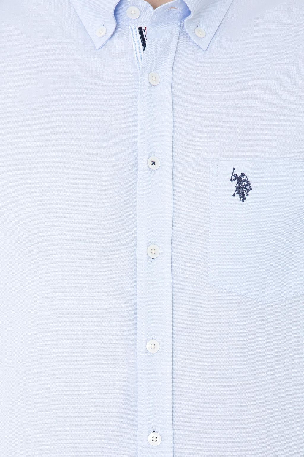 U. S. Polo Assn Мужская голубая рубашка с длинным рукавом - U.s. polo assn фото 6