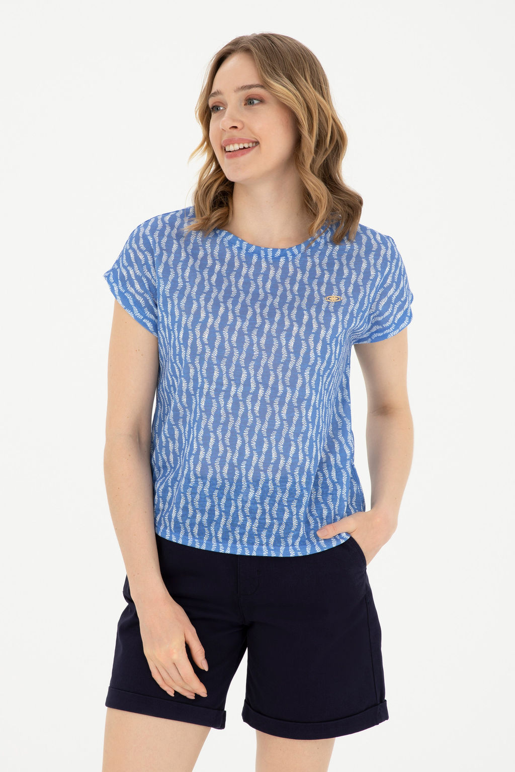 Женская темно-синяя футболка - U.s. polo assn фото 22