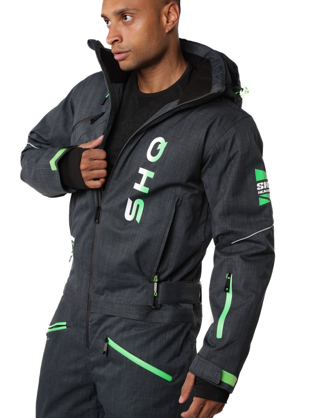 Комбинезон A-89033 Серый - Snow headquarter фото 5