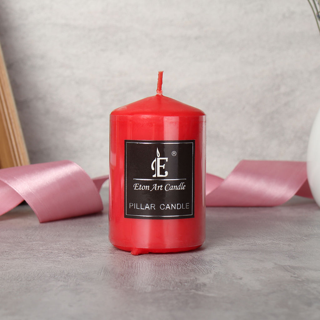 Свеча столбик красная 5х7,5 см / SS6 /уп 108/ - Галеонтрейд фото 5