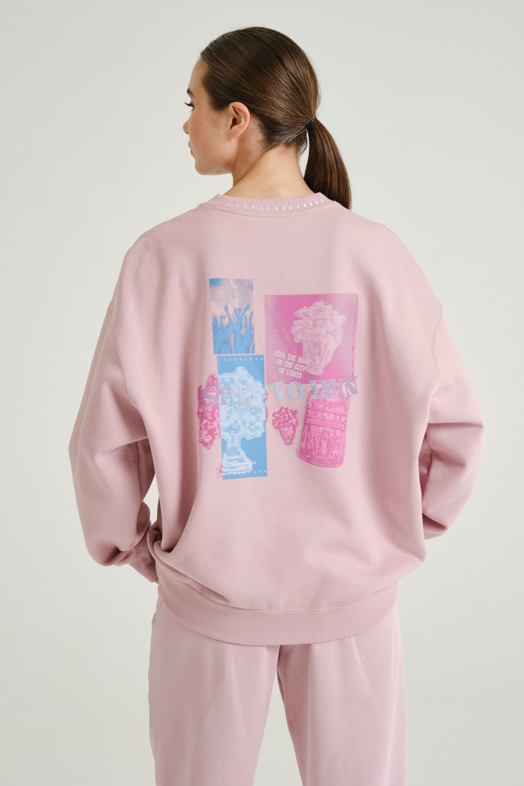 Свитшот утепленный Розовый FREEZE Sweatshirt