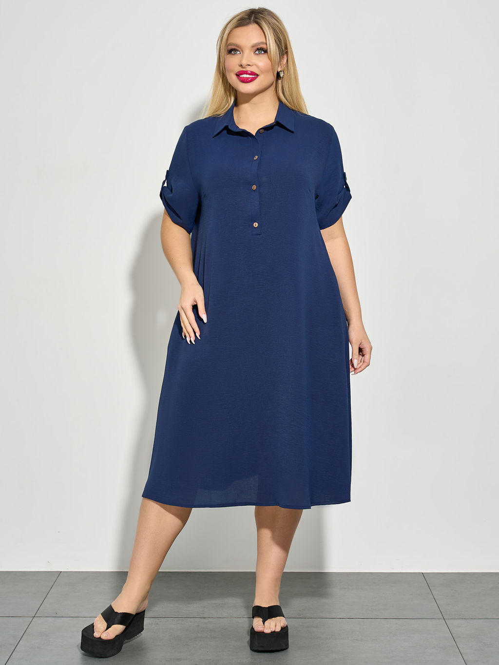 Платье 0258-1с глубокий черный - Dora фото 19