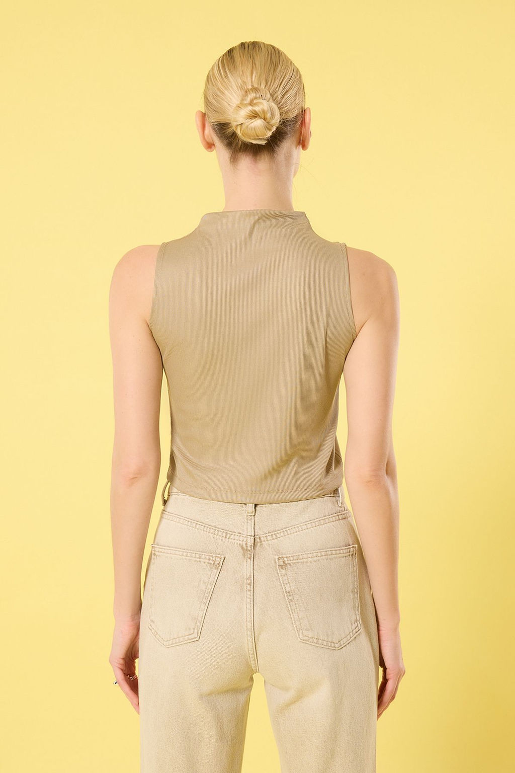 Siyah Buzgu Detayl? Regular/Normal Kal?p Crop Orme Bluz TWOSS25BZ00262 - Trendyolmilla фото 12